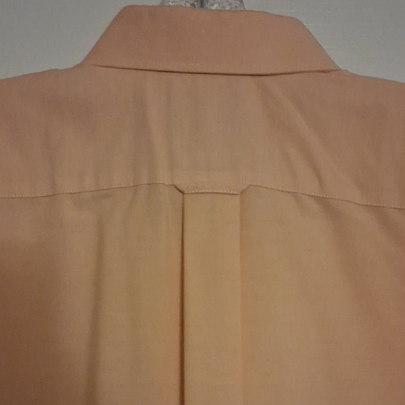 Stafford Men's Peach Button Down Shirt - Picture 9 of 9